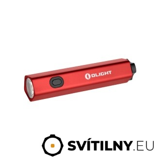 Kapesní baterka Olight Diffuse - červená