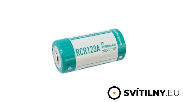 USB-C Keeppower RCR123A 3V 1000 mAh (Li-Ion)