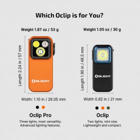 Olight Oclip Pro - oranžová