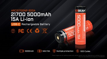 Akumulátor AceBeam USB-C 21700 5000mAh (Li-Ion)