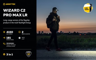 Čelovka Armytek Wizard C2 Pro MAX LR White