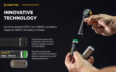 Čelovka Armytek Wizard C2 Pro MAX LR Warm (teplé světlo)