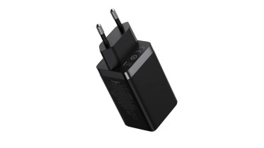 Baseus GaN5 Pro 2xUSB-C + USB (65W) - černá