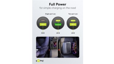 45W rychlonabíjecí USB adaptér do auta