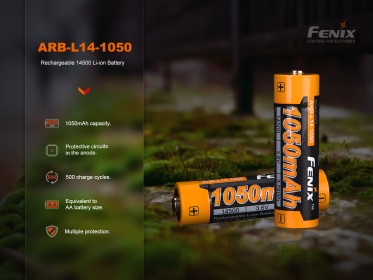 Dobíjecí baterie Fenix 14500 1050 mAh (Li-Ion)